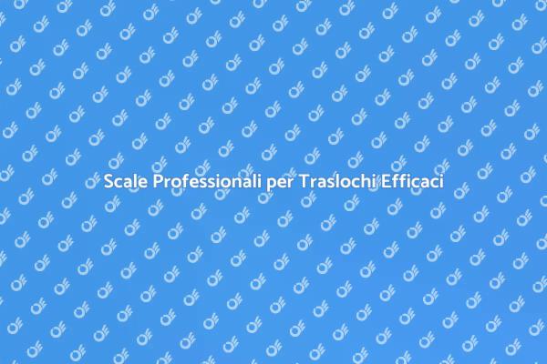 Traslochi Facili con Scale Professionali