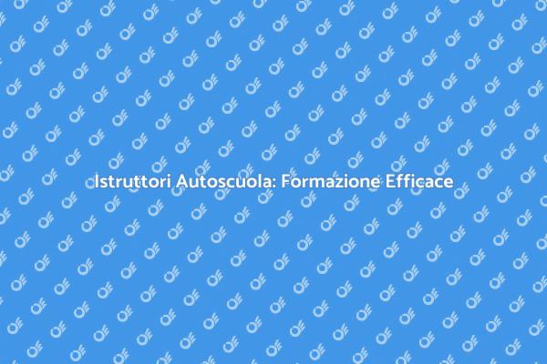 Diventa Istruttore di Autoscuola
