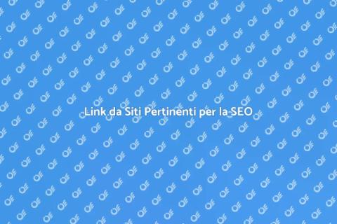 Acquisizione Link da Siti Pertinenti