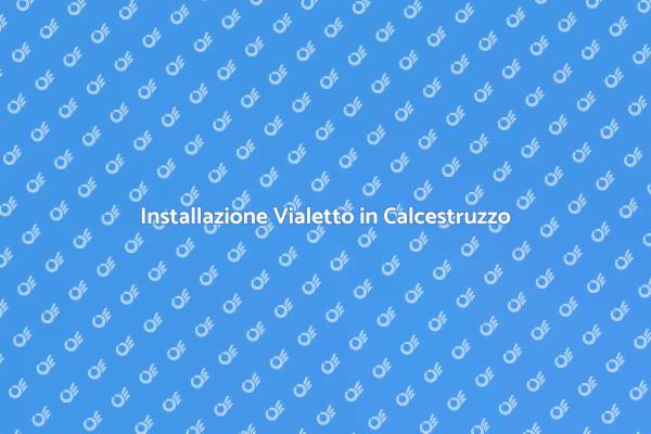 Vialetto in Calcestruzzo: Ecco Come