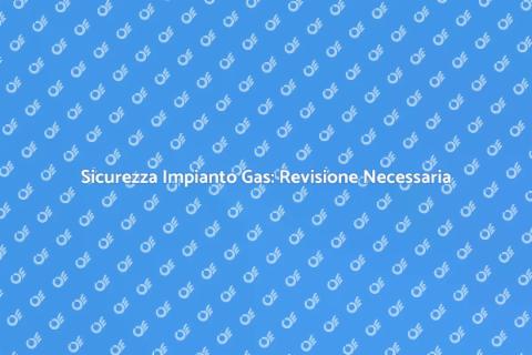 Revisione Impianto Gas per Sicurezza