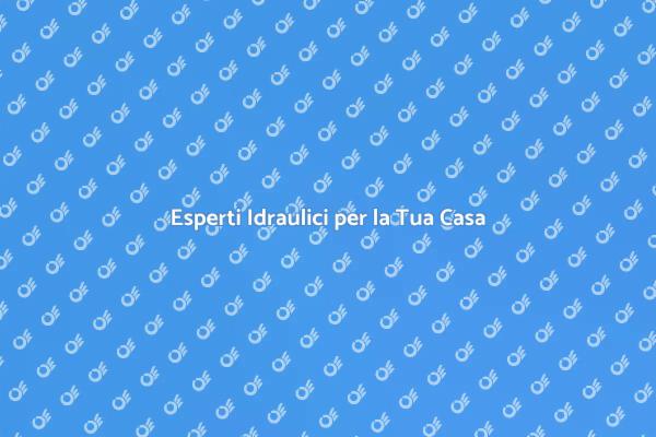 Manutenzione Idraulica per la Tua Casa