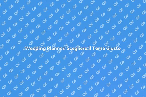 Il Ruolo Cruciale del Wedding Planner