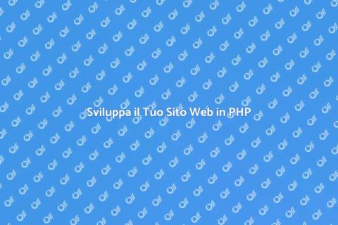 Creazione Sito Web con PHP