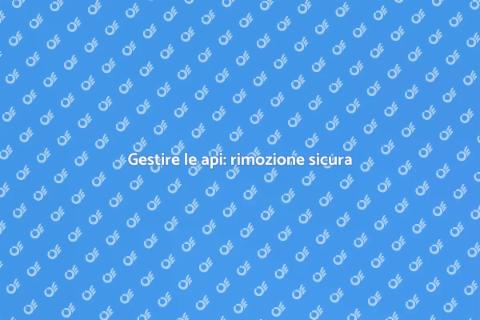 Rimozione delle api: soluzioni sicure