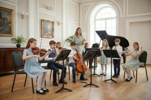 un insegnante di pianola