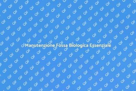 Controllo Spurgo Fossa Biologica