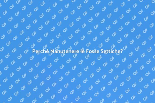 Manutenzione Fosse Settiche: Perché è Cruciale