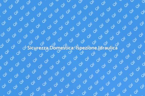 Ispezione Idraulica Completa: Sicurezza