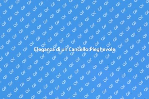 Cancello Pieghevole in Alluminio