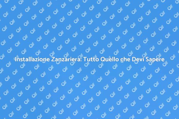 Come Installare una Zanzariera Facile e Veloce