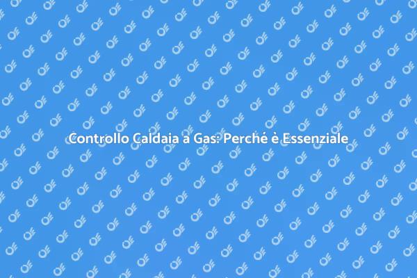 Sicurezza e Manutenzione Caldaia a Gas