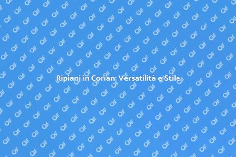 Ripiani in Corian: Eleganza e Funzionalità