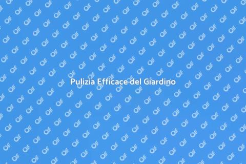 Rimuovere Rifiuti dal Giardino