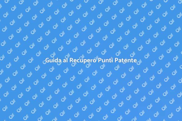 Recupera i Punti della Tua Patente