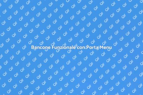 Bancone per Negozio con Porta Menu