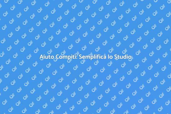 Aiuto Compiti: Professionisti a Disposizione