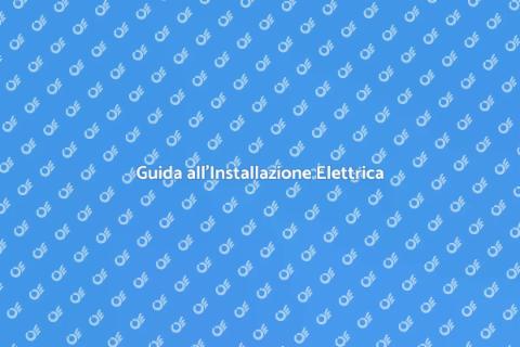 Installare Corrente di Alimentazione