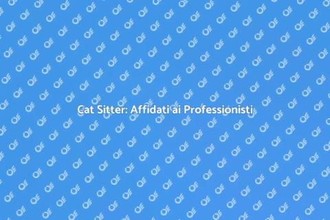 Servizio Cat Sitter Professionale