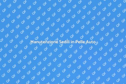 Riparazione Sedili in Pelle Auto