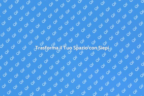 Siepi Artificiali per un Giardino Accogliente