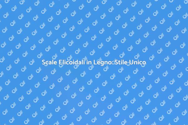 Trasforma Scale Elicoidali in Arte