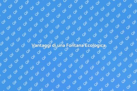 Fontana da Giardino Ecologica