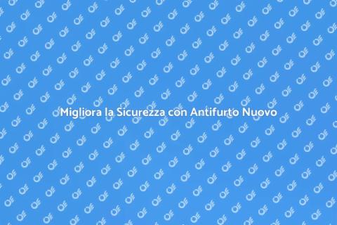 Sostituzione Sistema di Antifurto