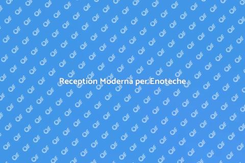 Banco Reception Moderno per Enoteca