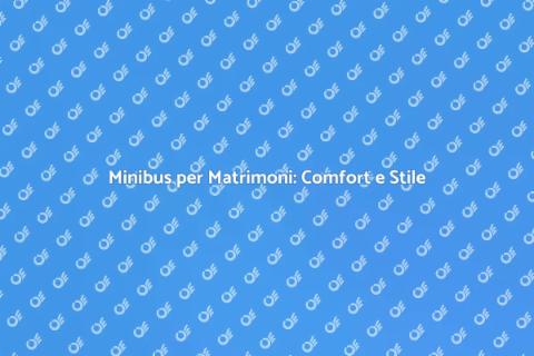 Noleggio Minibus per Matrimoni