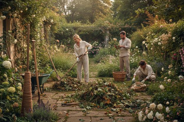 Lo sgombero del giardino