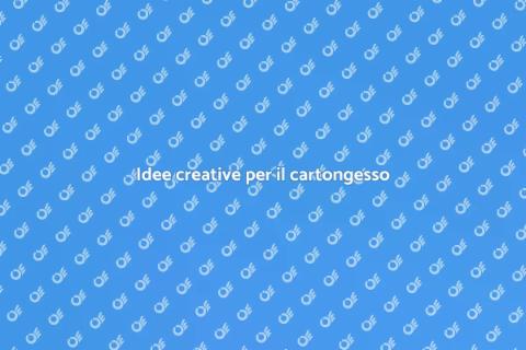 Decorare con cartongesso: idee uniche