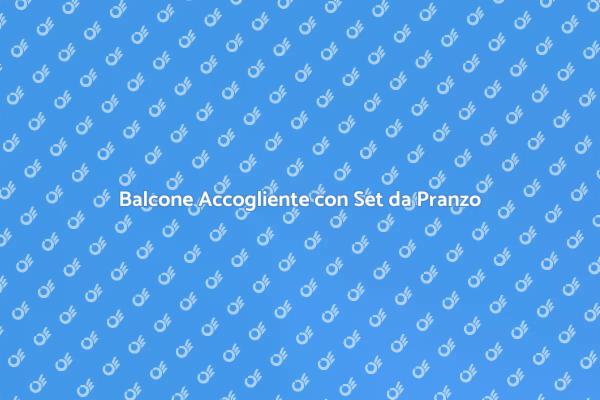 Crea il Tuo Angolo Pranzo sul Balcone