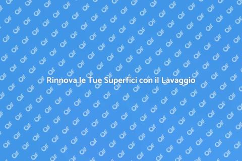 Lavaggio a Pressione Professionale