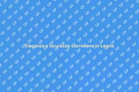Corrimano in Legno per Scale Eleganti