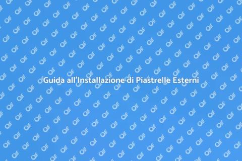 Installare Piastrelle da Esterno