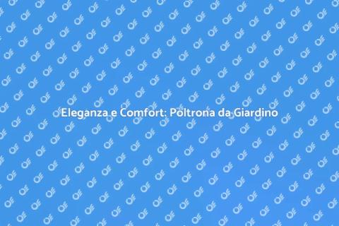 Poltrona da Giardino in Legno