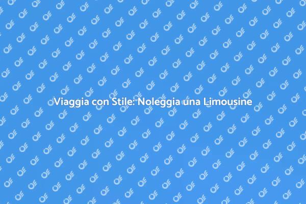 Trasforma i Tuoi Spostamenti in Lusso