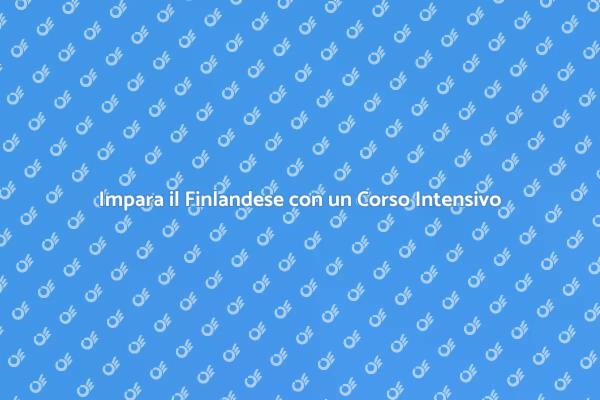 Scopri il Finlandese: Corso Intensivo