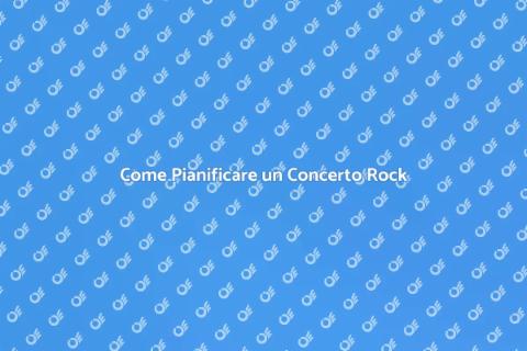 Organizzare un Concerto di Rock Band