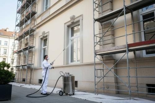 applicare antischiuma sulla facciata