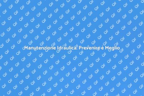 Ispezione Idraulica Preventiva Essenziale