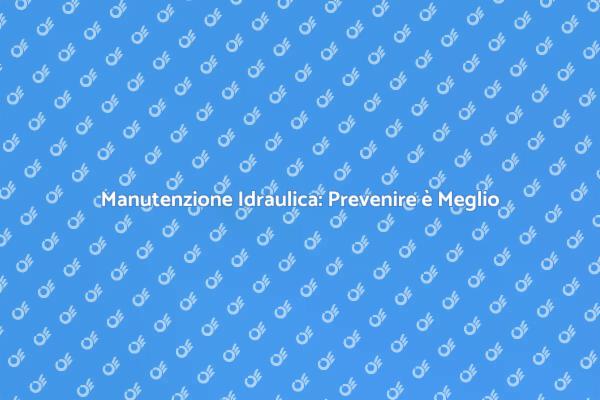 Perché Scegliere un'Ispezione Idraulica