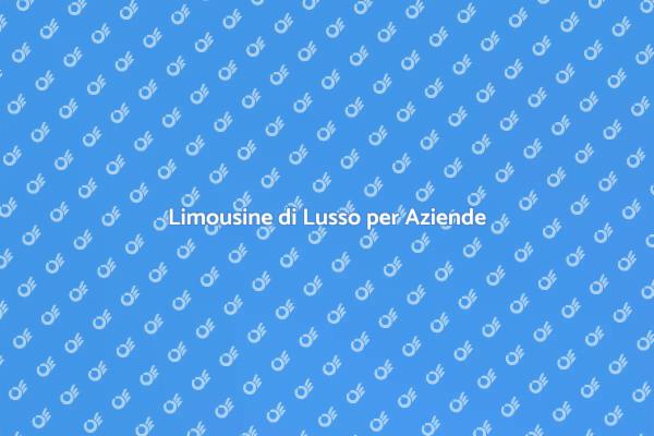 Lusso e Professionalità in Limousine