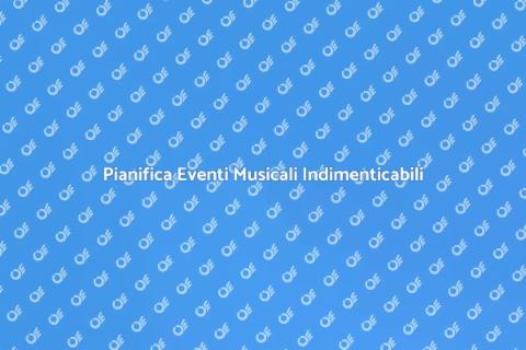Organizzatore Eventi Musicali Professionale