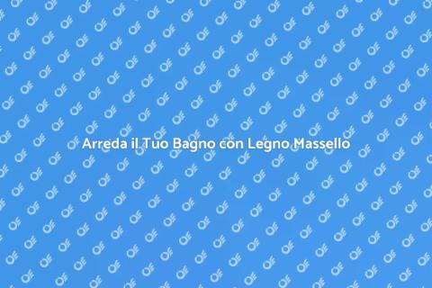 Mobile Bagno con Ripiani in Legno