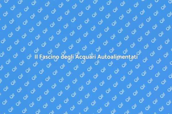 Acquari Autoalimentati: Un Ecosistema in Casa