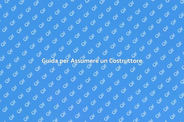 Costruttore: Chiave per la Ristrutturazione