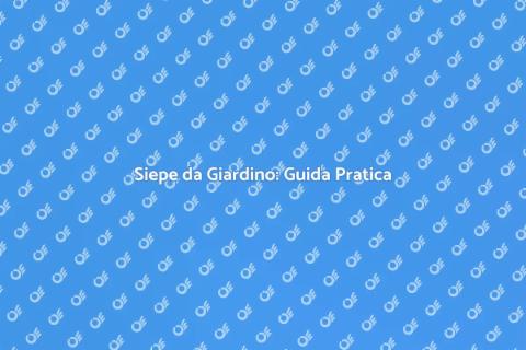 Creare una Siepe da Giardino