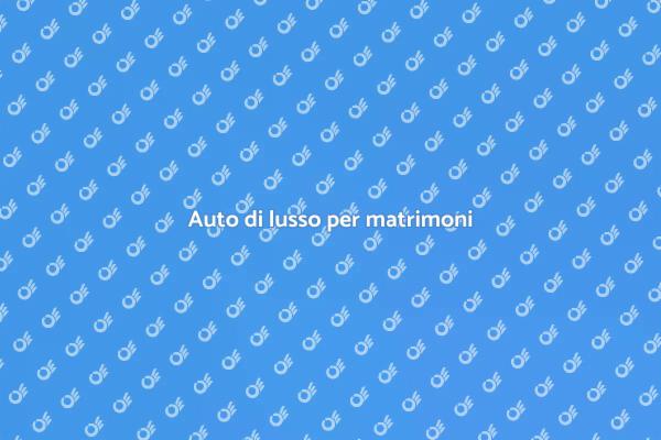 Matrimonio perfetto con auto noleggiata